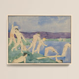 Twelve Nude Boys at the Beach - Charles Demuth Fine Art Print / Canvas, 16x12’’ / 41x31cm / Natural Frame, Posters Prints & Visual Artwork,