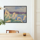 Twelve Nude Boys at the Beach - Charles Demuth Framed Canvas, Framed Painting Nude Figures