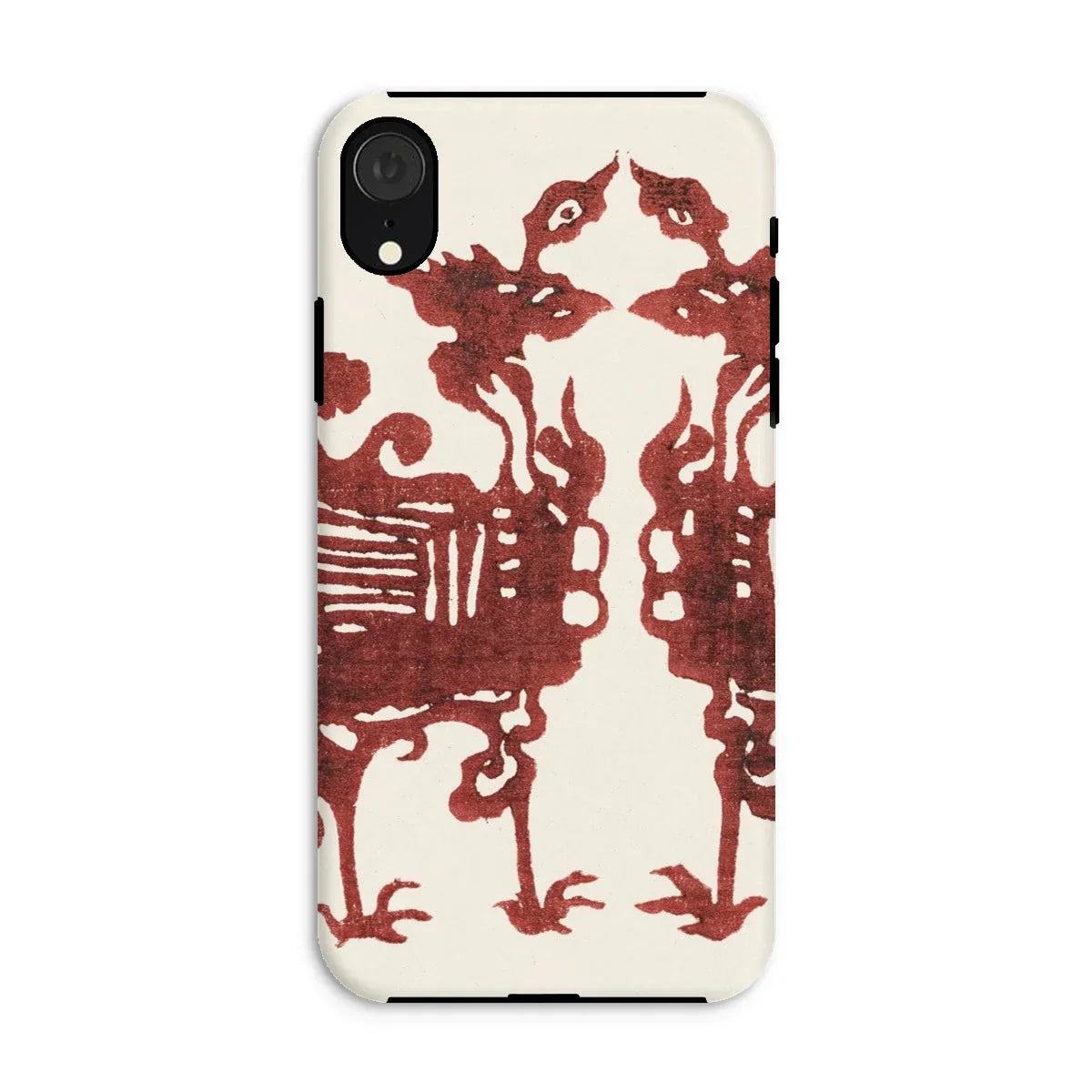 Twin Flame Phoenix - Taguchi Tomoki Iphone Case, Xr / Matte, Kite-944375121, Phone Case Red Decorative Design Stylized Birds Mythical