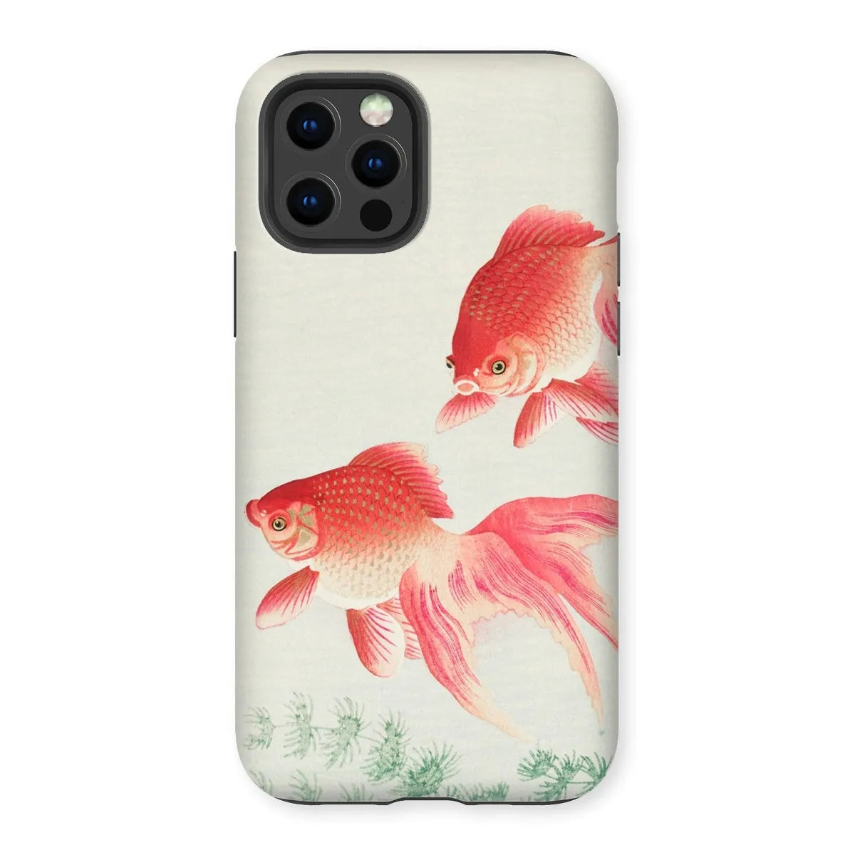 Two Goldfish - Kacho-e Shin-hanga Phone Case - Ohara Koson - Iphone 12 Pro / Matte - Mobile Phone Cases - Aesthetic Art