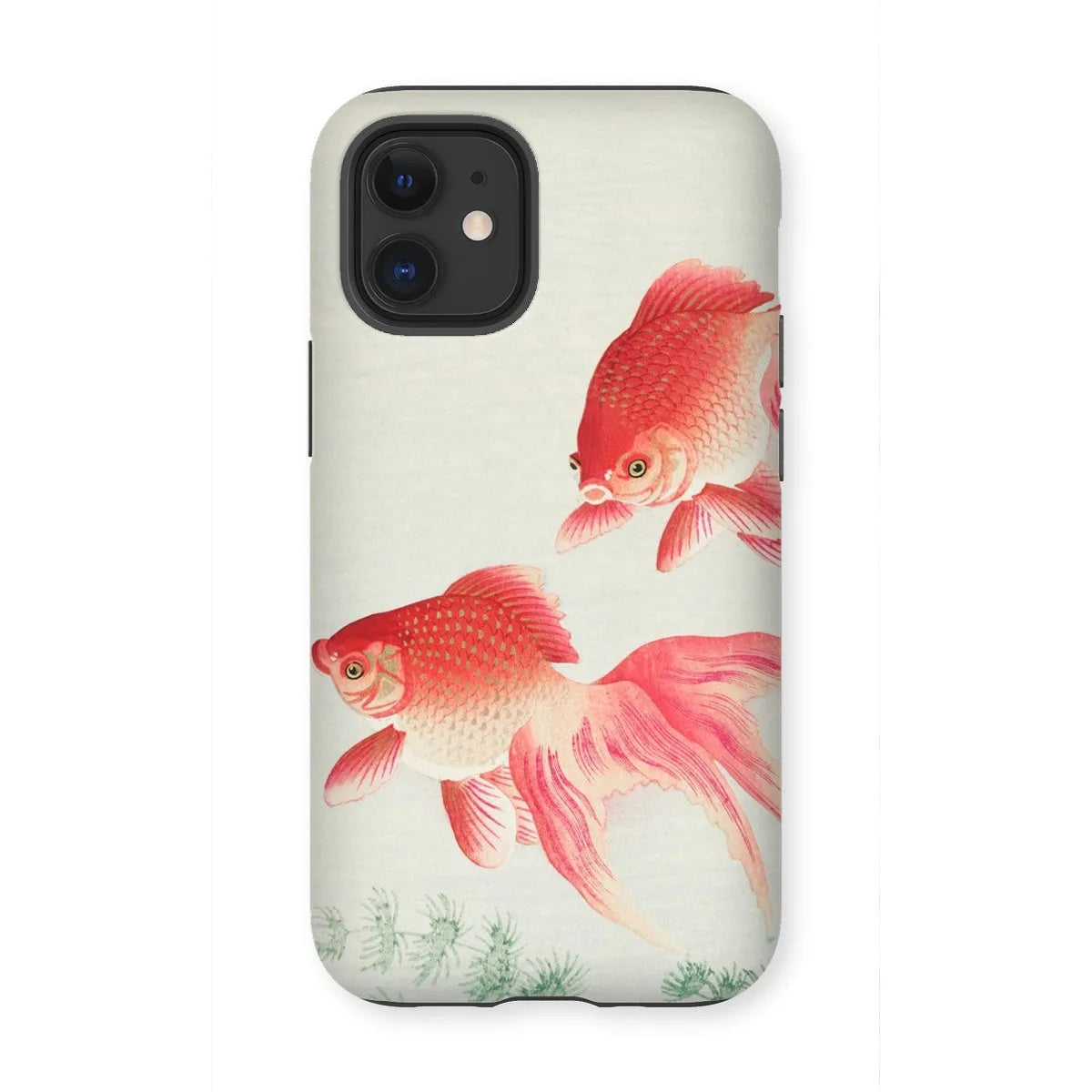 Two Goldfish - Kacho-e Shin-hanga Phone Case - Ohara Koson - Iphone 12 Mini / Matte - Mobile Phone Cases - Aesthetic Art