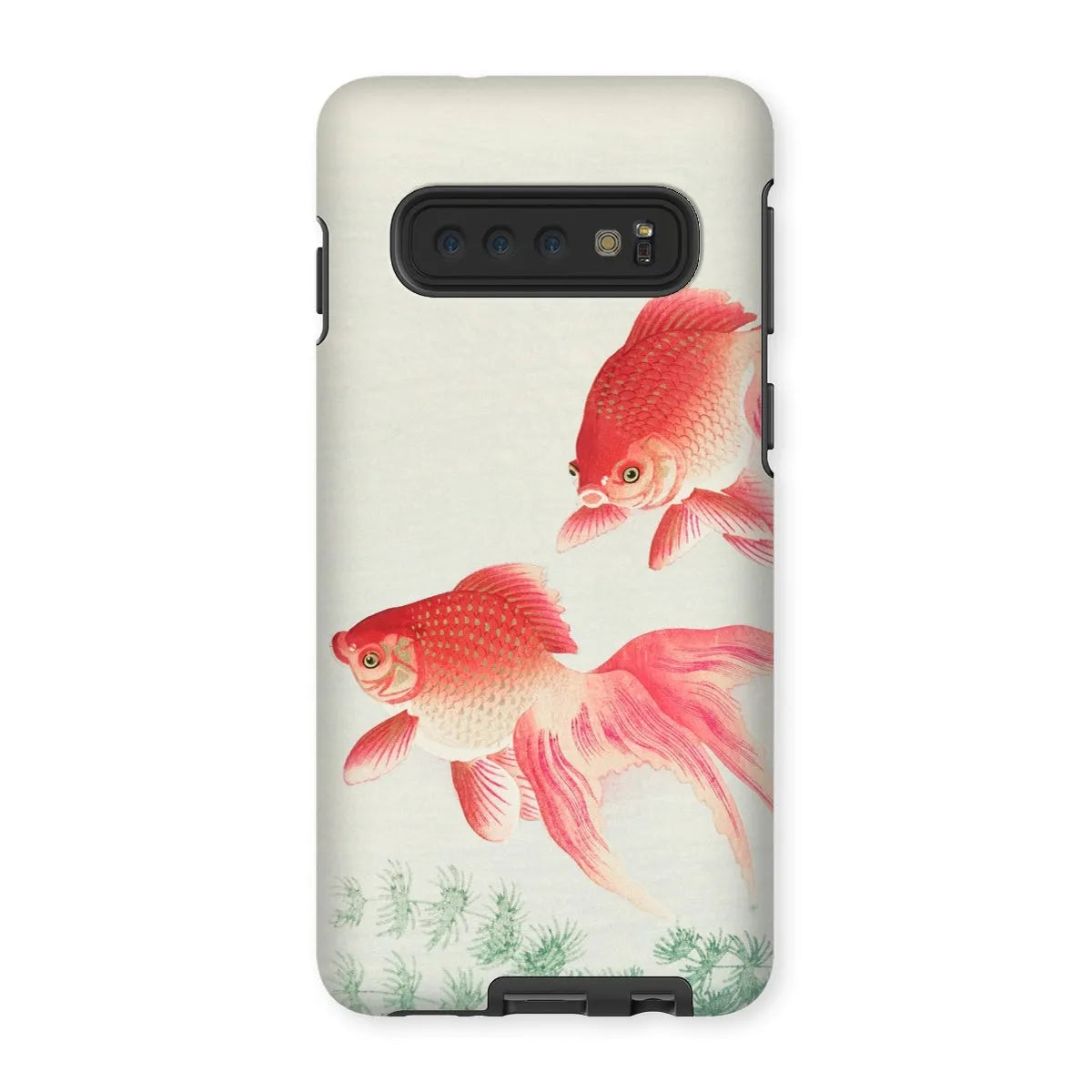 Two Goldfish - Kacho-e Shin-hanga Phone Case - Ohara Koson - Samsung Galaxy S10 / Matte - Mobile Phone Cases