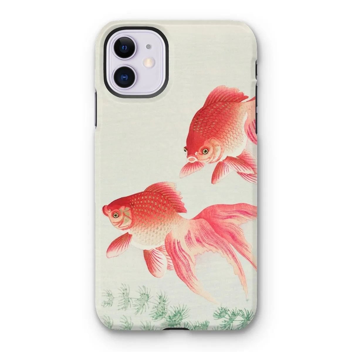 Two Goldfish - Kacho-e Shin-hanga Phone Case - Ohara Koson - Iphone 11 / Matte - Mobile Phone Cases - Aesthetic Art