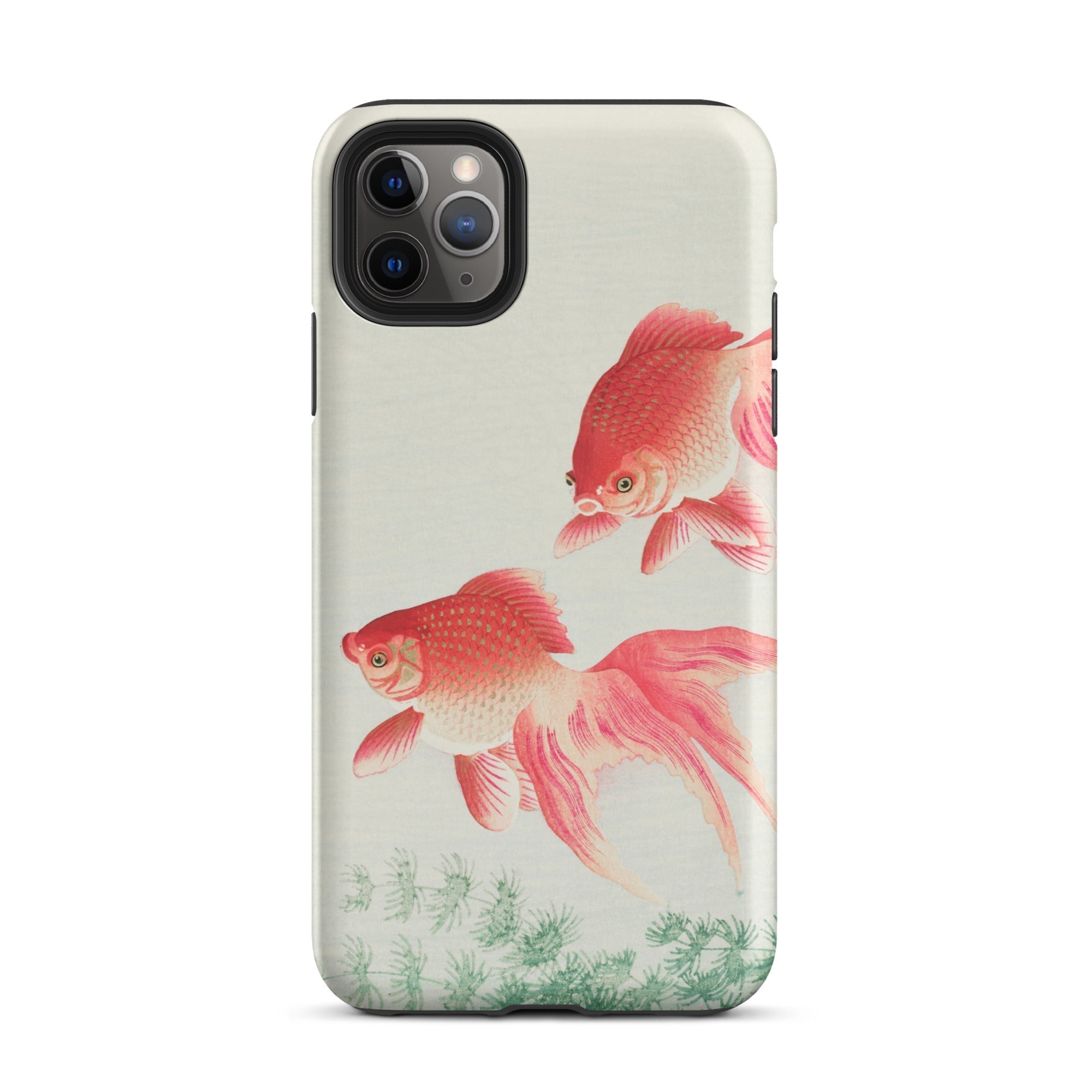 Two Goldfish Ohara Koson Shin Hanga Iphone Case, 11 Pro Max / Matte, Goldfish Themed Phone Case
