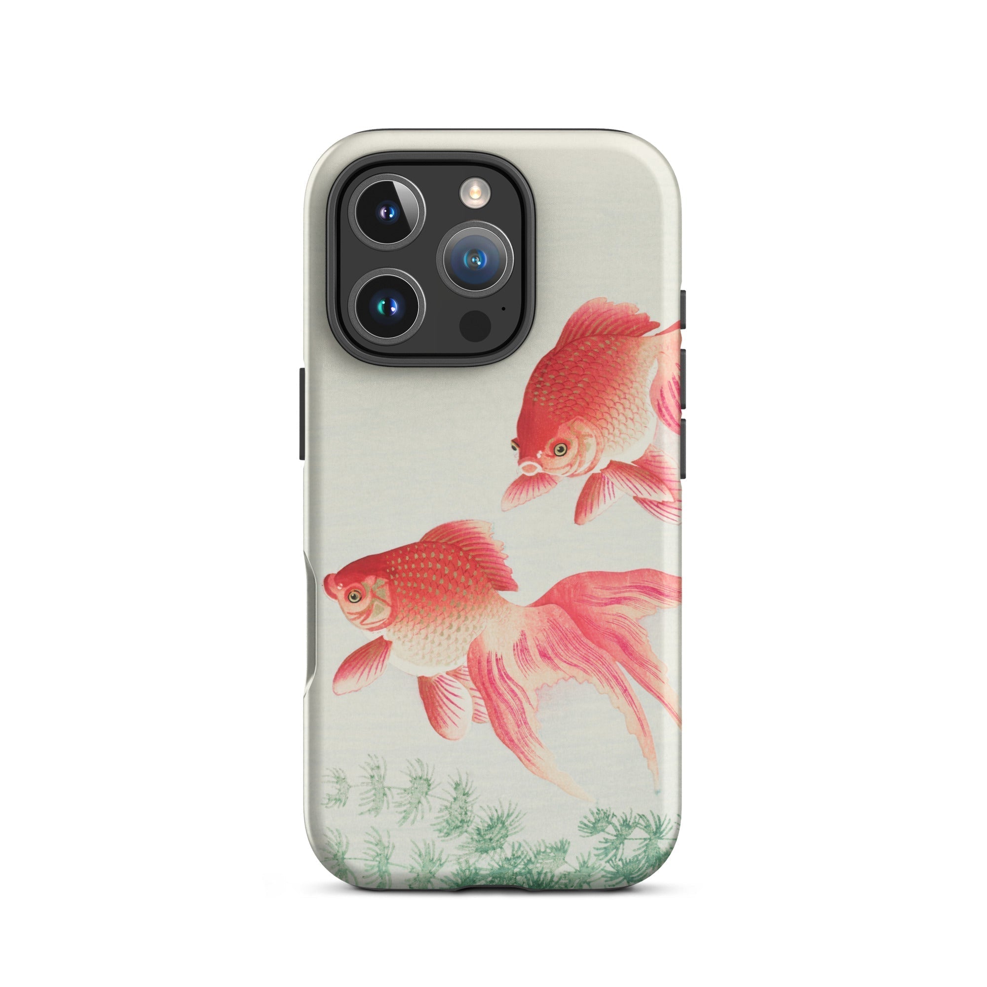Two Goldfish Ohara Koson Shin Hanga Iphone Case, 16 Pro / Matte, Goldfish Themed Phone Case