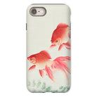 Two Goldfish Ohara Koson Shin Hanga Iphone Case, 8 / Matte, Phone Case Design Two Red Goldfish Aquatic Plants