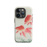Two Goldfish - Ohara Koson Shin-hanga Phone Case Iphone 15 Pro / Matte Goldfish-themed Phone Case Ohara Koson’s Mesmerizing Kachō-e,
