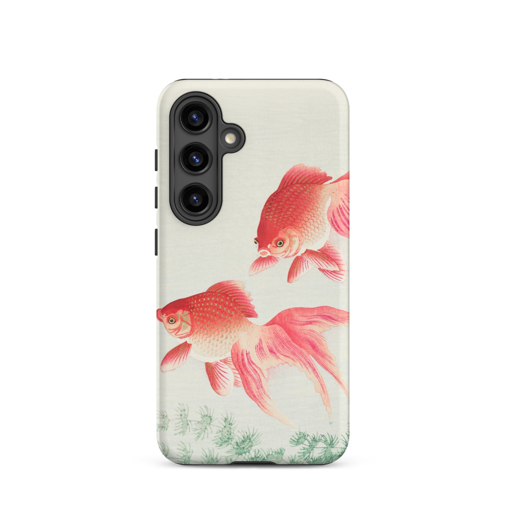 Two Goldfish Ohara Koson Shin Hanga Samsung Case, Galaxy S24 / Matte, Phone Case Artistic Design Two Red Pink Goldfish