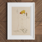 Two Nude Women Embracing - Egon Schiele Art Print