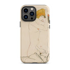 Two Nude Women Embracing Egon Schiele Iphone Case, 13 Pro Max / Matte, Iphone Case Nude Art