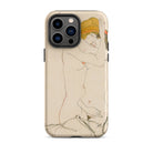 Two Nude Women Embracing Egon Schiele Iphone Case, 14 Pro Max / Matte, Phone Case Nude Art