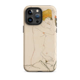 Two Nude Women Embracing - Egon Schiele Iphone Case, 15 Pro Max / Matte, Iphone Case Nude Art