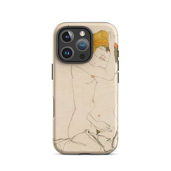 Two Nude Women Embracing - Egon Schiele Iphone Case, 16 Pro / Matte, Iphone Case Nude Art