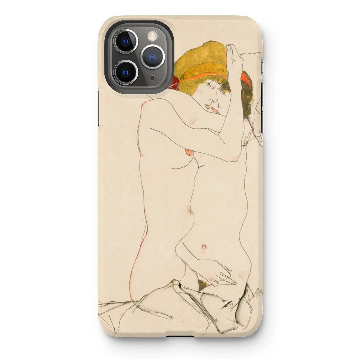 Two Nude Women Embracing - Egon Schiele Iphone Case 11 Pro Max / Matte Mobile Phone Cases