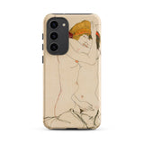 Two Nude Women Embracing - Egon Schiele Phone Case, Samsung Galaxy S23 Plus / Matte, Mobile Cases, Toby Leon