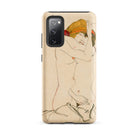 Two Nude Women Embracing Egon Schiele Samsung Case, Galaxy S20 Fe / Matte, Smartphone Case Artistic Two Nude Figures