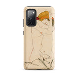 Two Nude Women Embracing - Egon Schiele Samsung Case, Galaxy S20 Fe / Matte, Smartphone Case Artistic Two Nude Figures