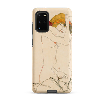 Two Nude Women Embracing - Egon Schiele Samsung Case, Galaxy S20 Plus / Matte, Smartphone Case Two Nude Figures
