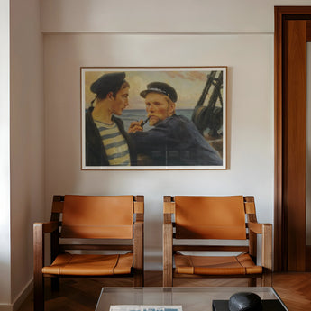 Two Sailors - Albert Edelfelt Art Print / Canvas, Two Sailors, Edelfelt’s Two Sailors, Ruddy Flesh Tones, Flesh Tones Worked, Tones Worked