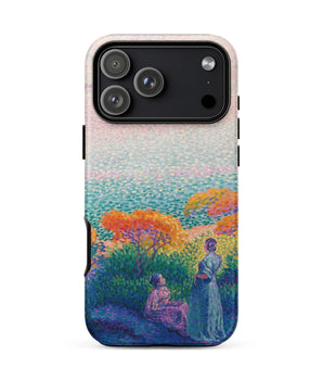 Iphone 17 Pro Max / Matte Two Women by the Shore - Henri Edmond Cross Phone Case, Afternoon Heat Ripples