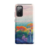 Two Women by the Shore - Henri Edmond Cross Phone Case Samsung Galaxy S20 Fe / Gloss Vibrant Pointillist-style Painting Figures Outdoor,