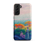 Two Women by the Shore - Henri Edmond Cross Phone Case, Samsung Galaxy S21 Plus / Matte, Mobile Cases, Toby Leon