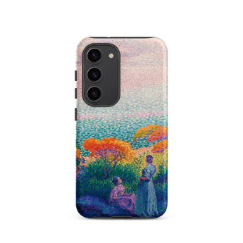 Two Women by the Shore - Henri Edmond Cross Phone Case, Samsung Galaxy S23 / Matte, Mobile Cases, Toby Leon