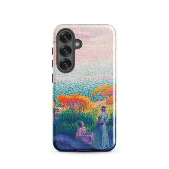 Two Women by the Shore - Henri Edmond Cross Phone Case, Samsung Galaxy S25 / Gloss, Mobile Cases, Toby Leon
