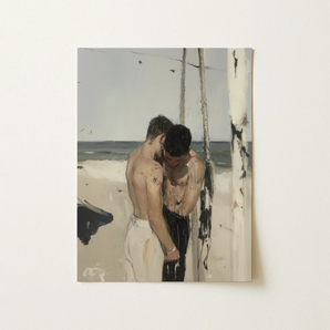 Undertow - Cruising Gay Erotica Art Print / Canvas, 12x16’’ / 31x41cm / Unframed / no Border, Posters Prints & Visual Artwork, Toby Leon