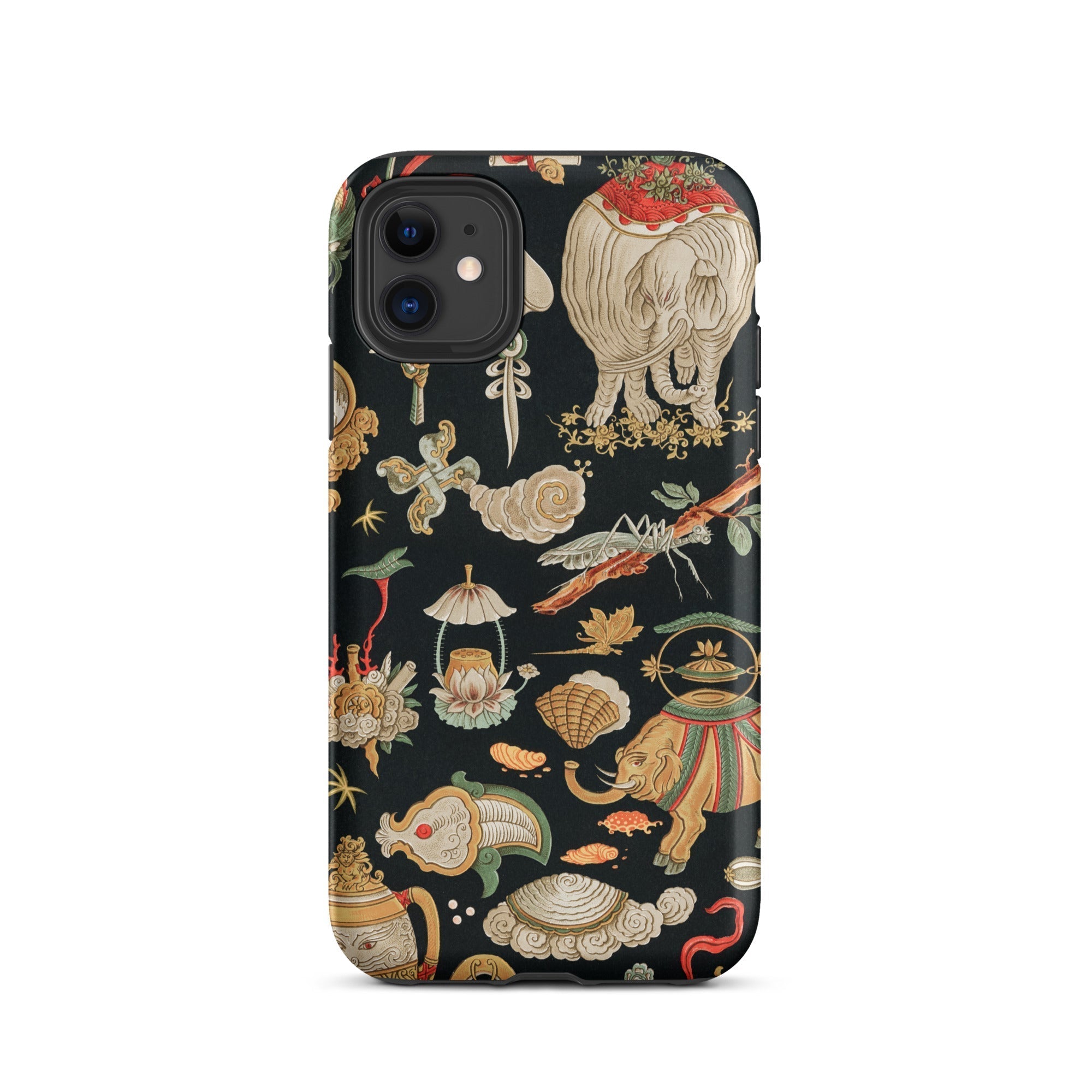 Underworld Chinoiserie Auguste Racinet Iphone Case, 11 / Matte, Patterned Phone Case