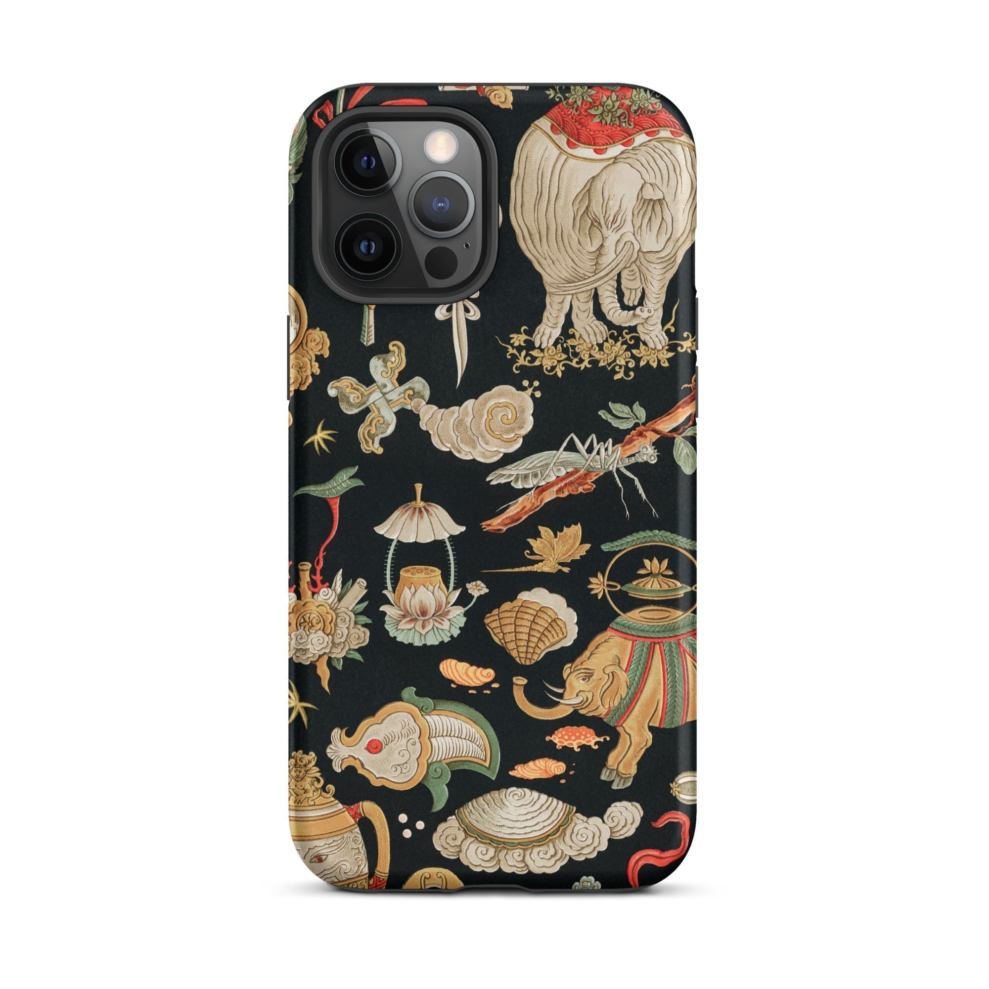 Underworld Chinoiserie Auguste Racinet Iphone Case, 12 Pro Max / Matte, Patterned Iphone Case