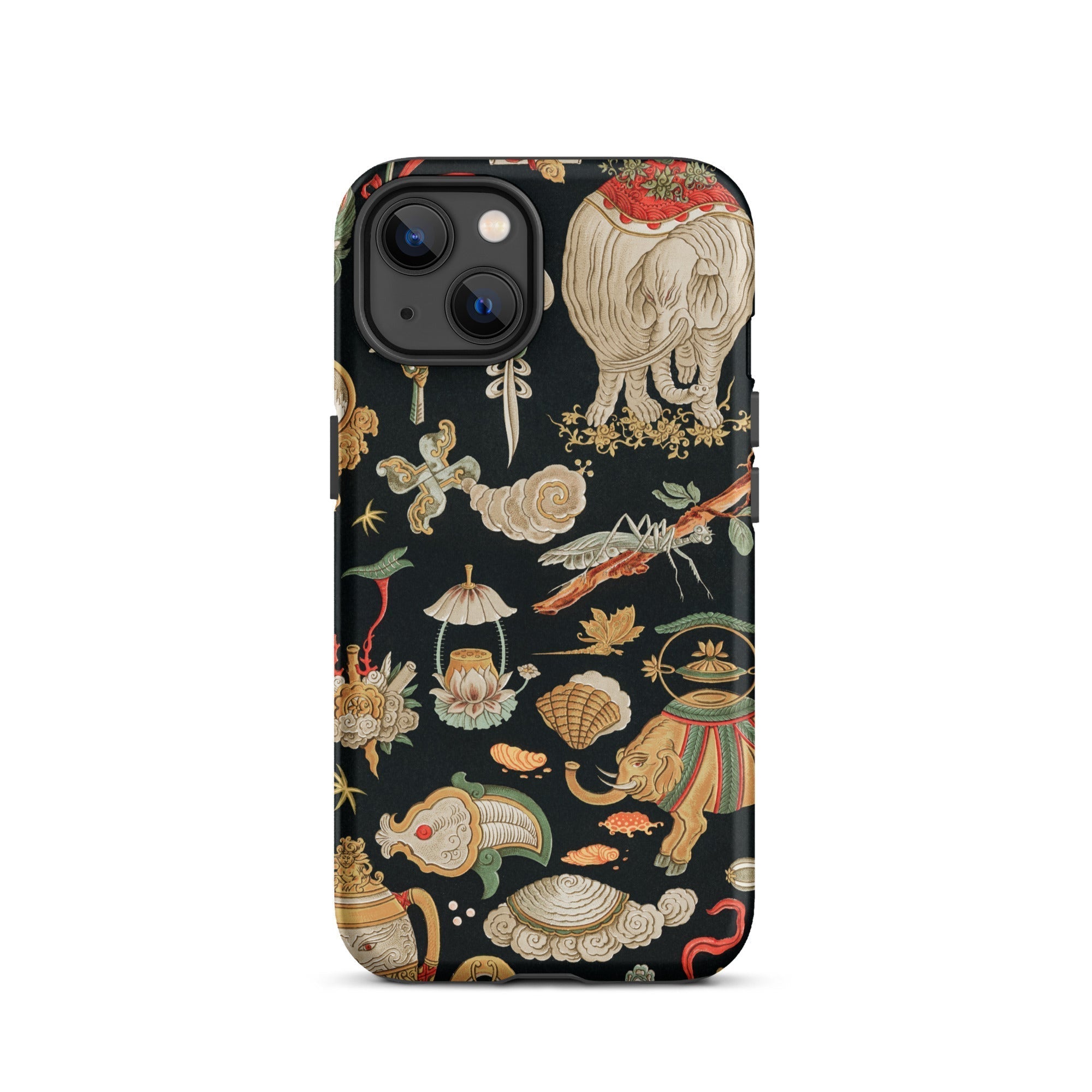 Underworld Chinoiserie Auguste Racinet Iphone Case, 13 / Matte, Patterned Iphone Case