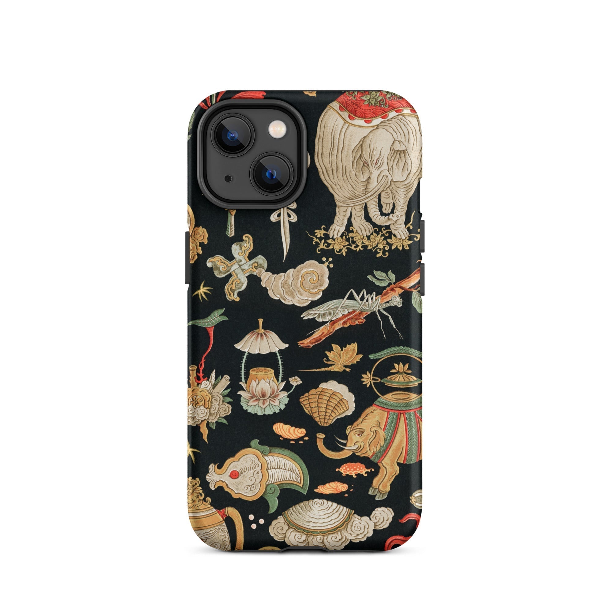 Underworld Chinoiserie Auguste Racinet Iphone Case, 14 / Matte, Patterned Phone Case