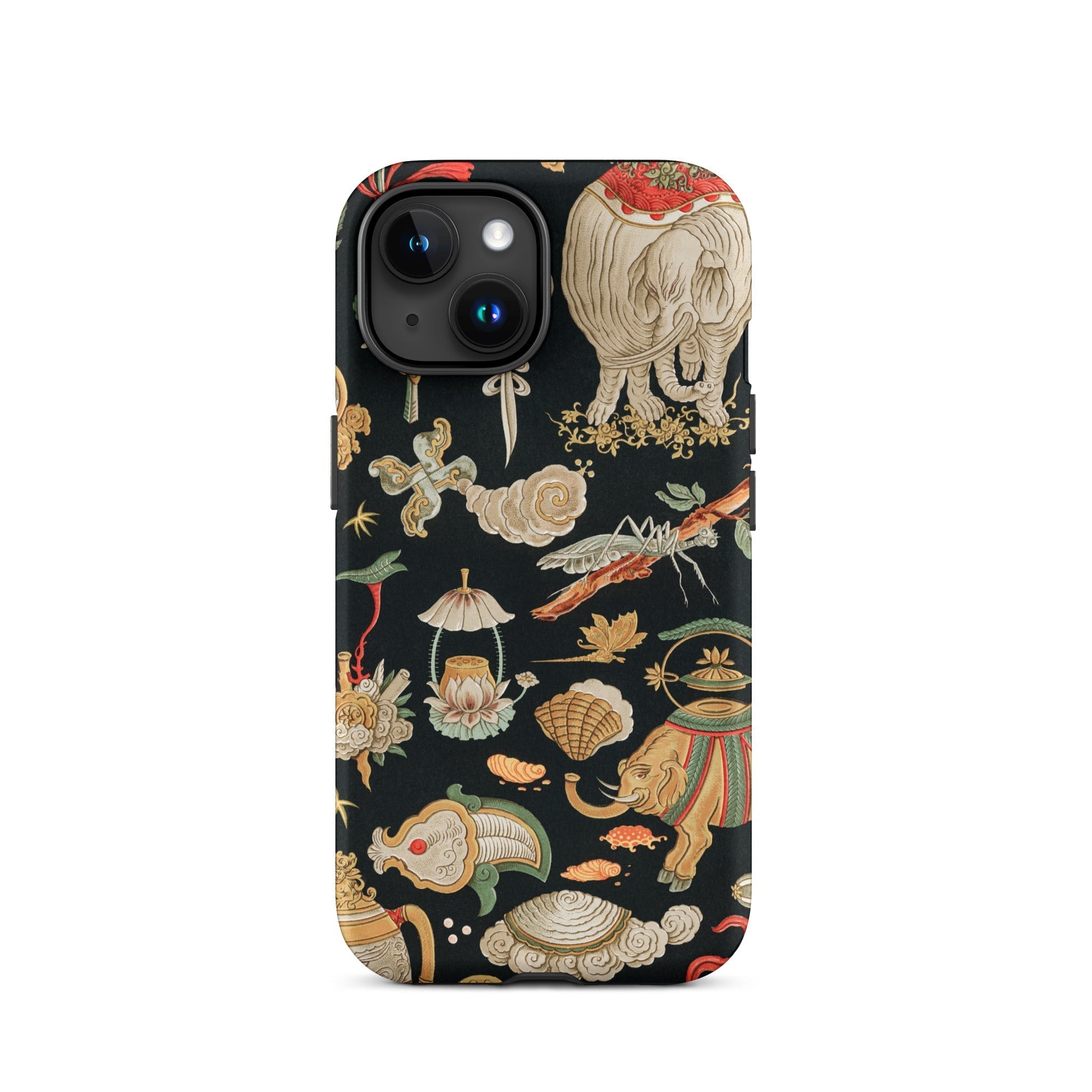 Underworld Chinoiserie Auguste Racinet Iphone Case, 15 / Matte, Patterned Phone Case