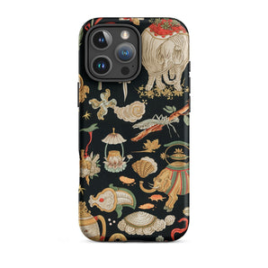 Underworld Chinoiserie - Auguste Racinet Iphone Case, 16 Pro Max / Matte, Patterned Iphone Case