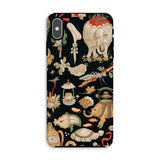 Underworld Chinoiserie - Auguste Racinet Iphone Case, Xs Max / Matte, Phone Case Eclectic Pattern Whimsical Objects Creatures Dark