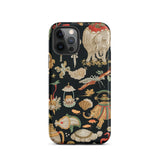 Underworld Chinoiserie - Auguste Racinet Phone Case Iphone 12 Pro / Matte Patterned Smartphone Case Auguste Racinet, Chinoiserie