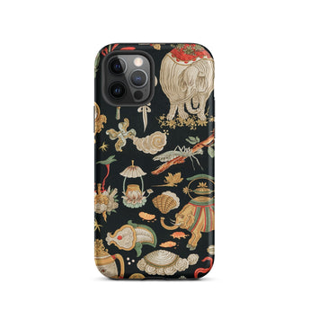 Underworld Chinoiserie - Auguste Racinet Phone Case Iphone 12 Pro / Matte Patterned Smartphone Case Auguste Racinet, Chinoiserie