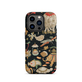 Underworld Chinoiserie - Auguste Racinet Phone Case Iphone 14 Pro / Matte Patterned Phone Case Auguste Racinet, Chinoiserie Underworld,