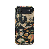 Underworld Chinoiserie - Auguste Racinet Phone Case Iphone 17 Air / Matte Black Elephant Patterned Phone Case Colorful Textured Surface