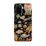 Underworld Chinoiserie - Auguste Racinet Samsung Case, Galaxy S20 Plus / Matte, Black Phone Case Colorful Intricate Pattern Animals Plants