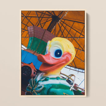 Up and at Em Giclée Print / Canvas, 8×10’’ / 20x25cm / Natural Frame, Posters Prints & Visual Artwork, Toby Leon
