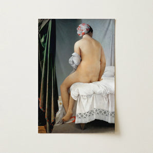 Valpincon Bather - Jean Auguste Dominique Ingres Art Print / Canvas, 12x18’’ / 31x46cm / Unframed / no Border, Posters Prints & Visual