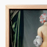 Valpincon Bather - Jean Auguste Dominique Ingres Art Print / Canvas Wooden-framed Classical-style Painting Figure Patterned Head Ingres’