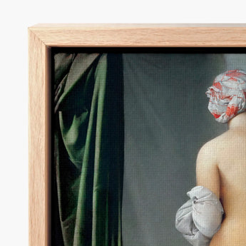 Valpincon Bather - Jean Auguste Dominique Ingres Art Print / Canvas Wooden-framed Classical-style Painting Figure Patterned Head Ingres’