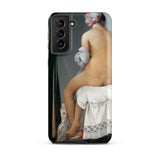 Valpincon Bather - Jean Auguste Dominique Ingres Samsung Case, Galaxy S21 Plus / Matte, Black Smartphone Case Classical Painting Seated