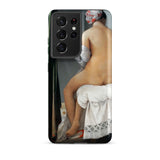 Valpincon Bather - Jean Auguste Dominique Ingres Samsung Case, Galaxy S21 Ultra / Matte, Black Smartphone Case Classical Painting Seated
