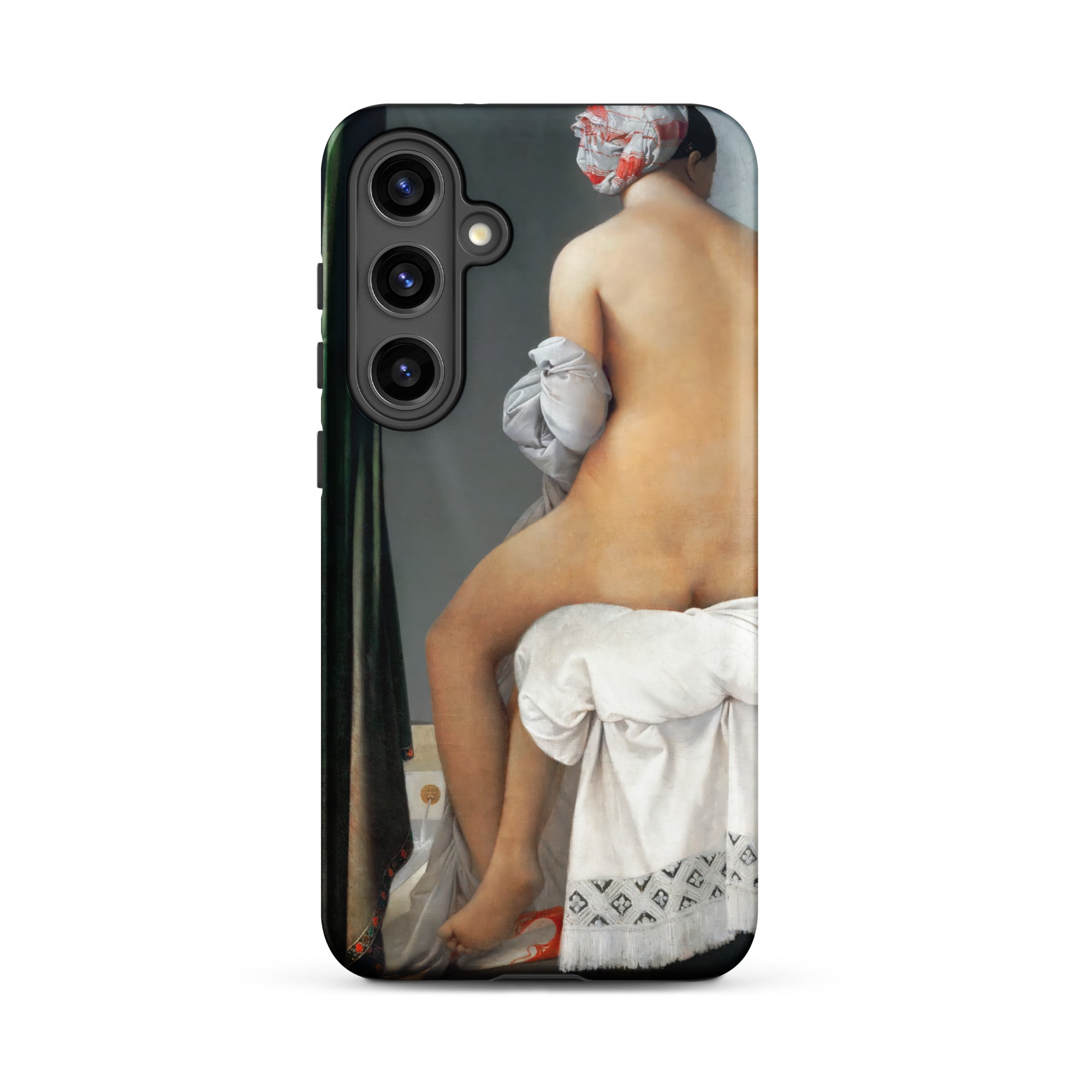 Valpincon Bather Jean Auguste Dominique Ingres Samsung Case, Galaxy S24 Plus / Matte, Black Smartphone Case Classical Painting Nude Woman