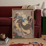 Vampire Cat of Nabeshima - Stampa d'arte di Utagawa Kunisada / Tela, Poster Stampe & Arte visiva, Toby Leon