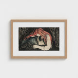 Vampire - Edvard Munch Art Print / Canvas Blood-red Hair Pours, Carved Lines Prints